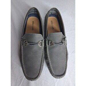 Miko Lotti Mens 10 Gray Driving Loafers Dress Shoes Summer Resortwear Travel